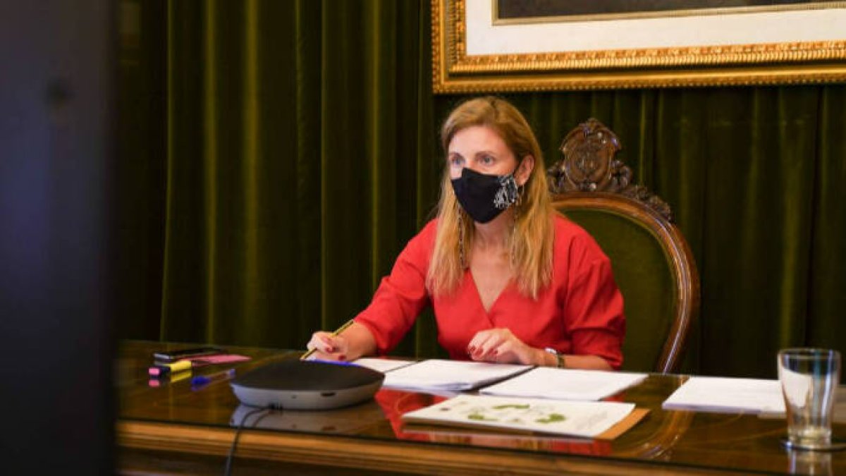 La alcaldesa de Castellón, Amparo Marco, en el pleno del Consejo Social de la ciudad