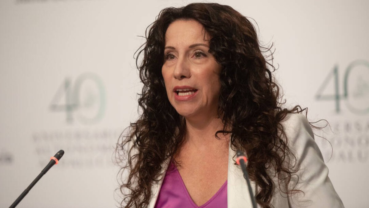 La consejera de Igualdad y Políticas Sociales de la Junta de Andalucía, Rocío Ruiz (Cs)