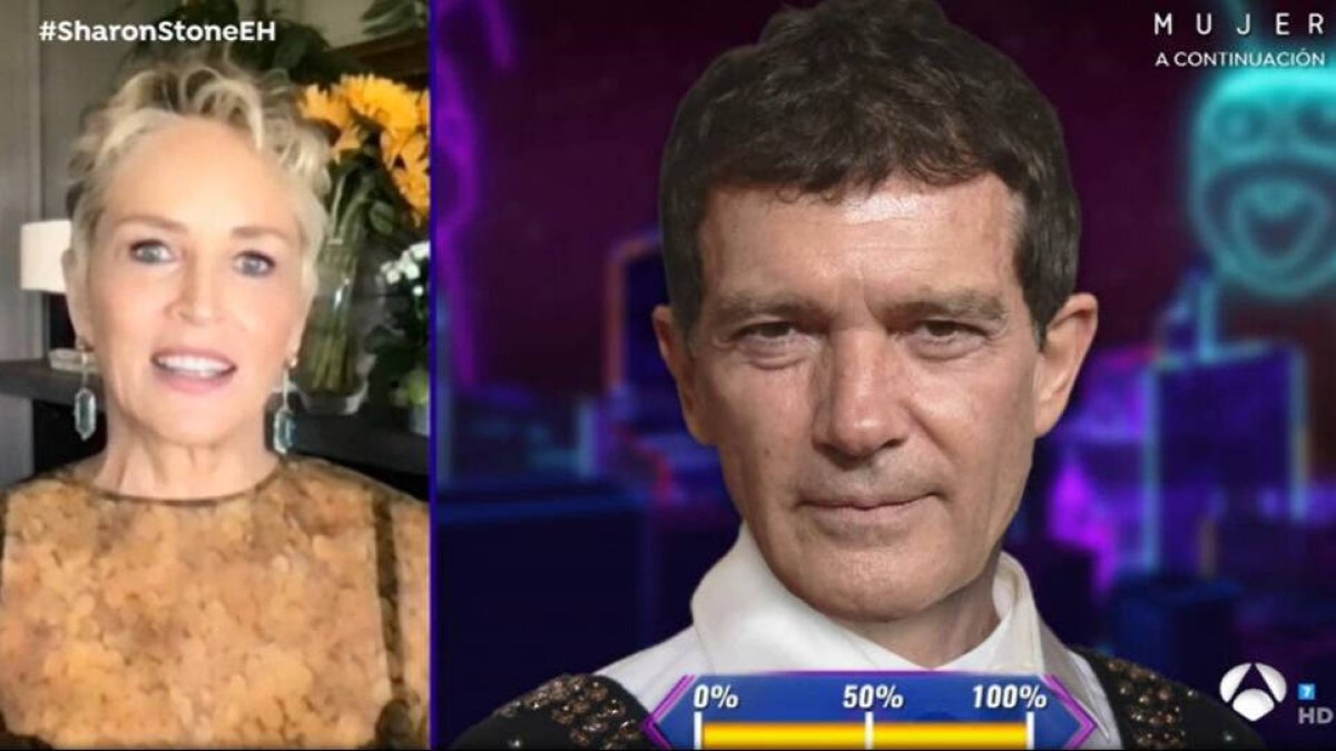 Sharon Stone y Antonio Banderas