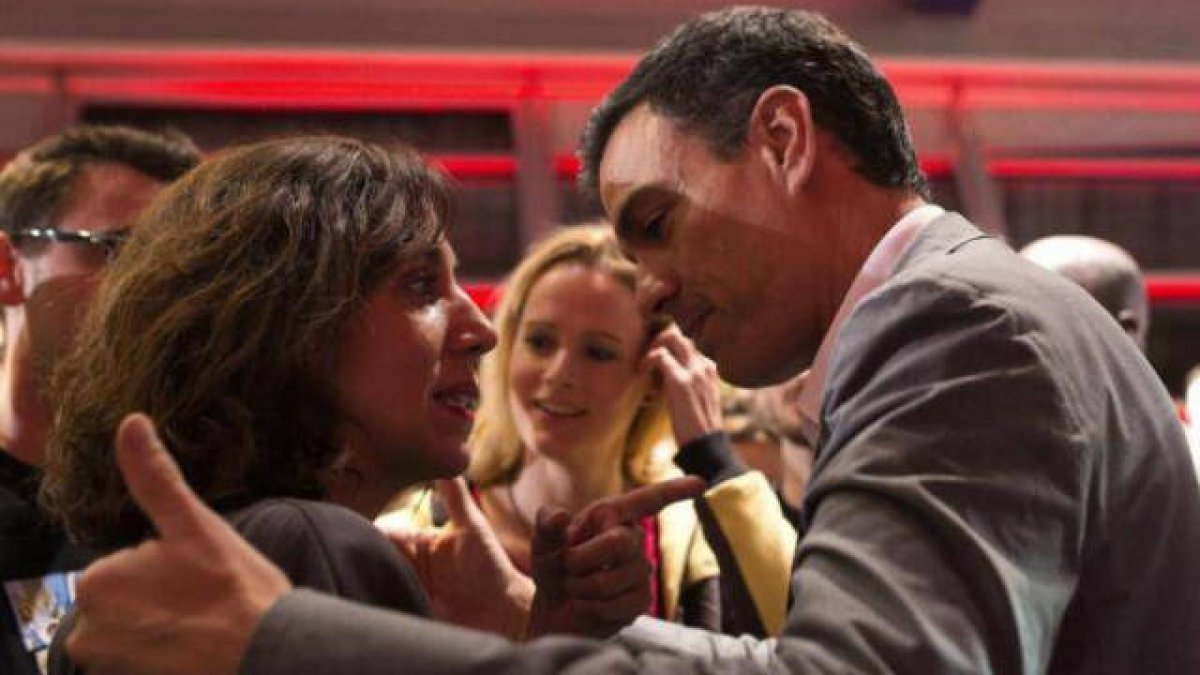 Irene Lozano y Pedro Sánchez