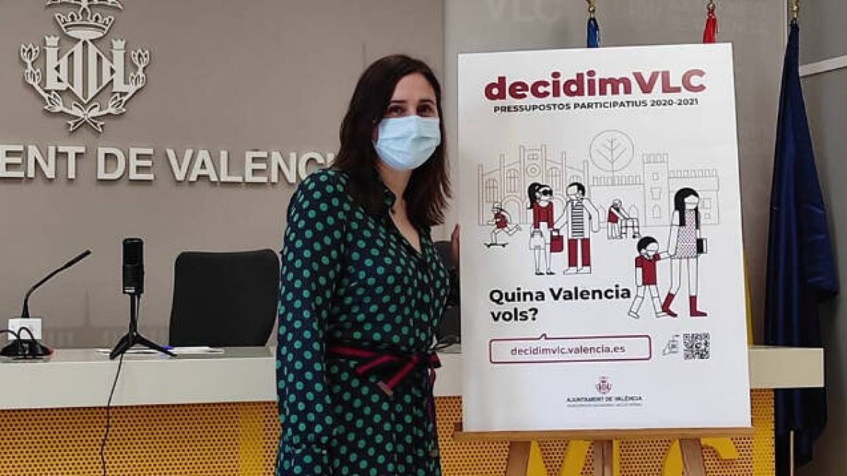 Elisa Valía (PSOE), concejala responsable del Decidim VLC