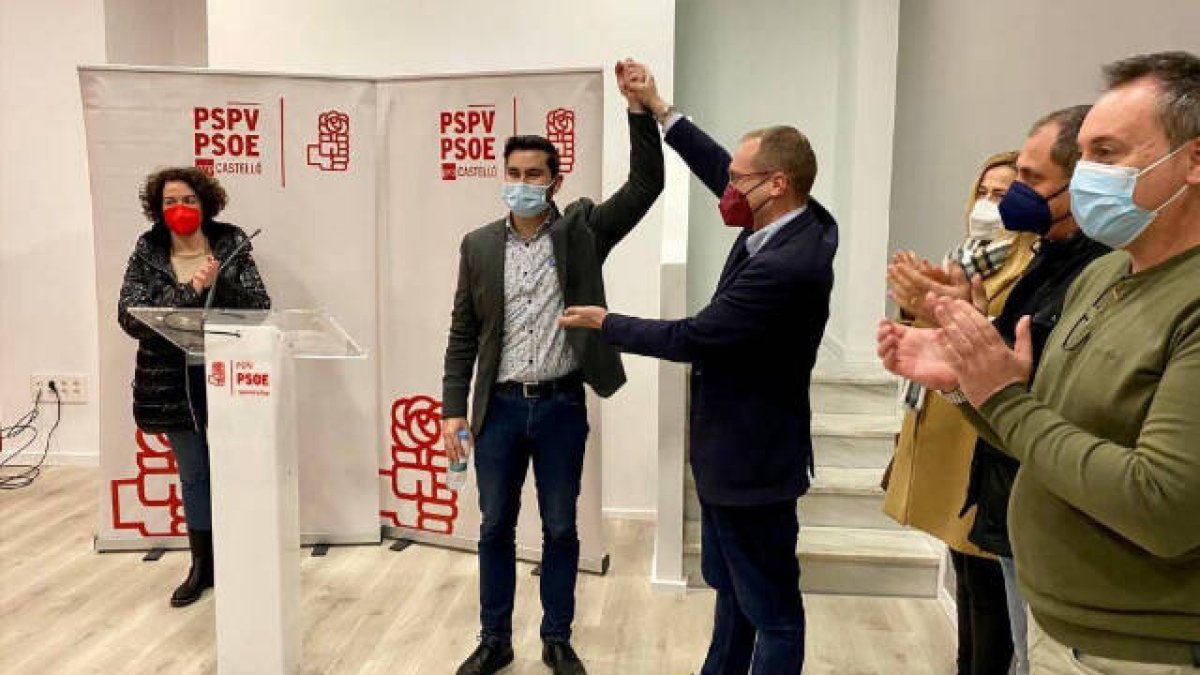 Samuel Falomir junto a Ernest Blanch al conocerse el resultado