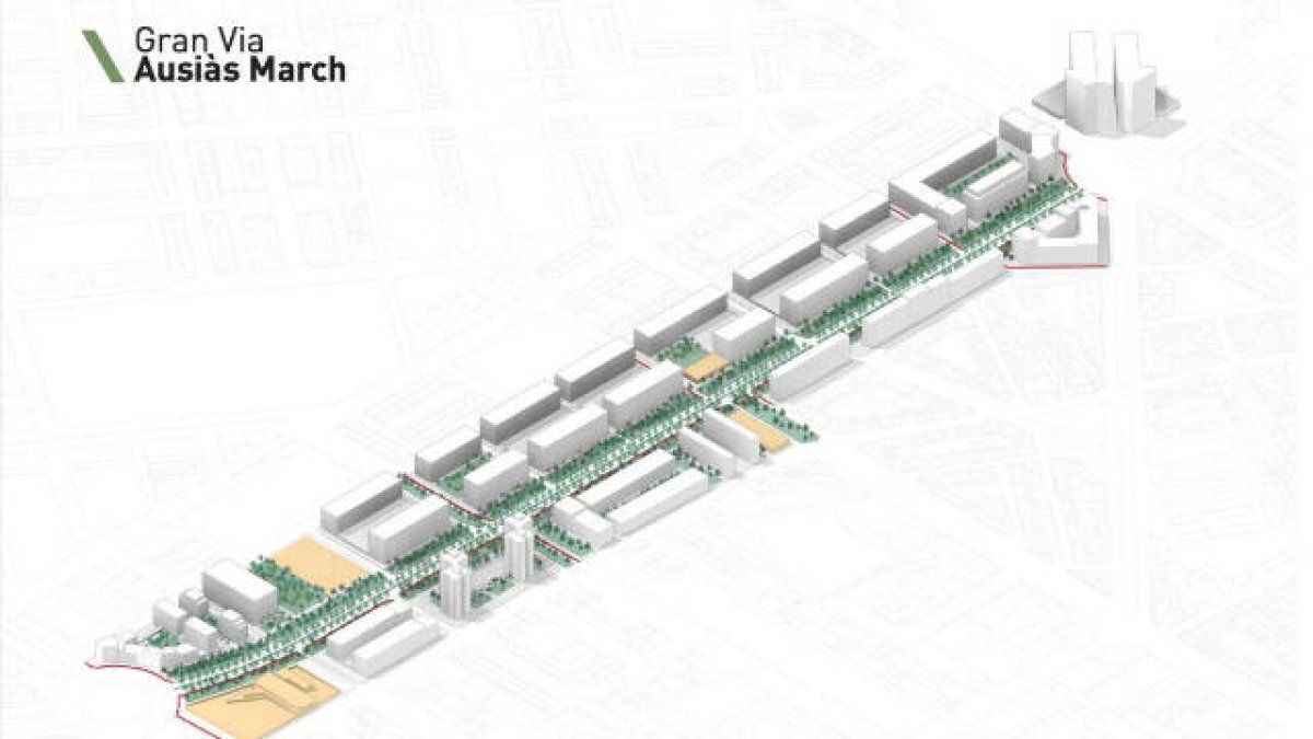 Proyecto de reforma de la avenida Ausiàs March presentado hoy por Borja Sanjuán (PSOE)
