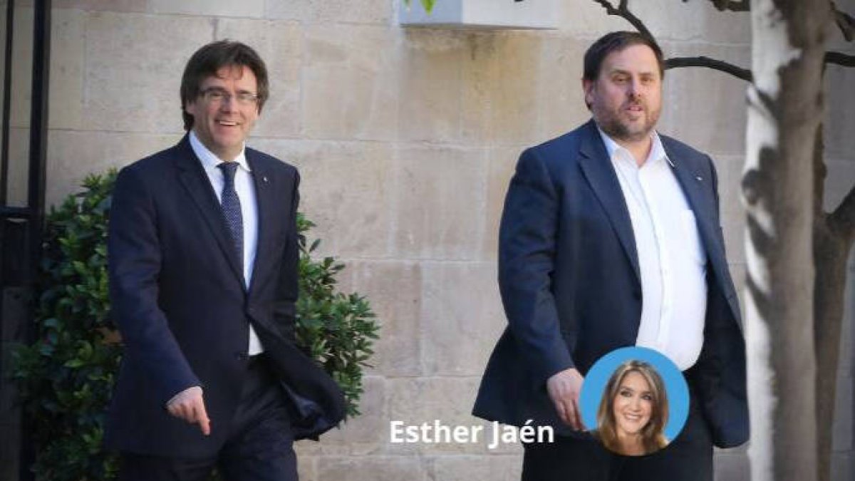 Puigdemont y Junqueras