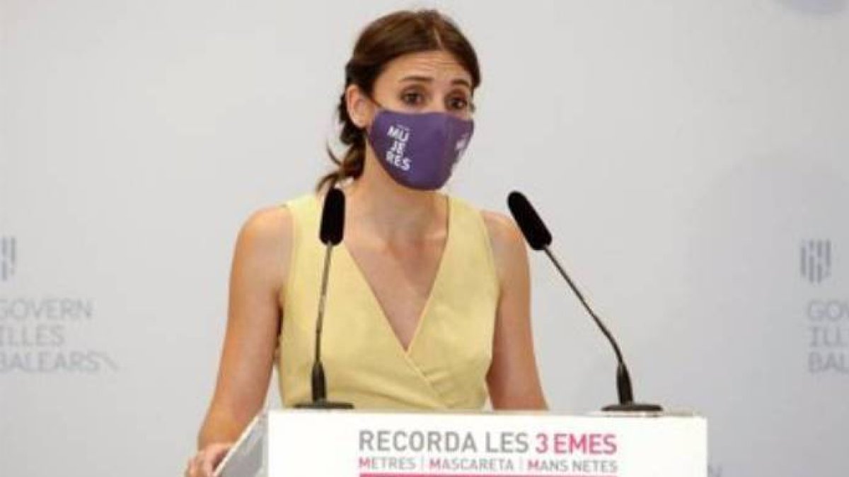 Irene Montero en un acto feminista.