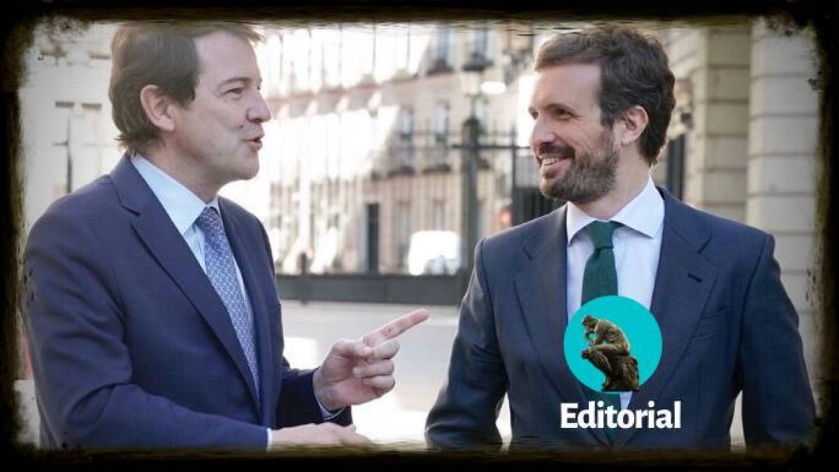 Alfonso Fernández Mañueco y Pablo Casado