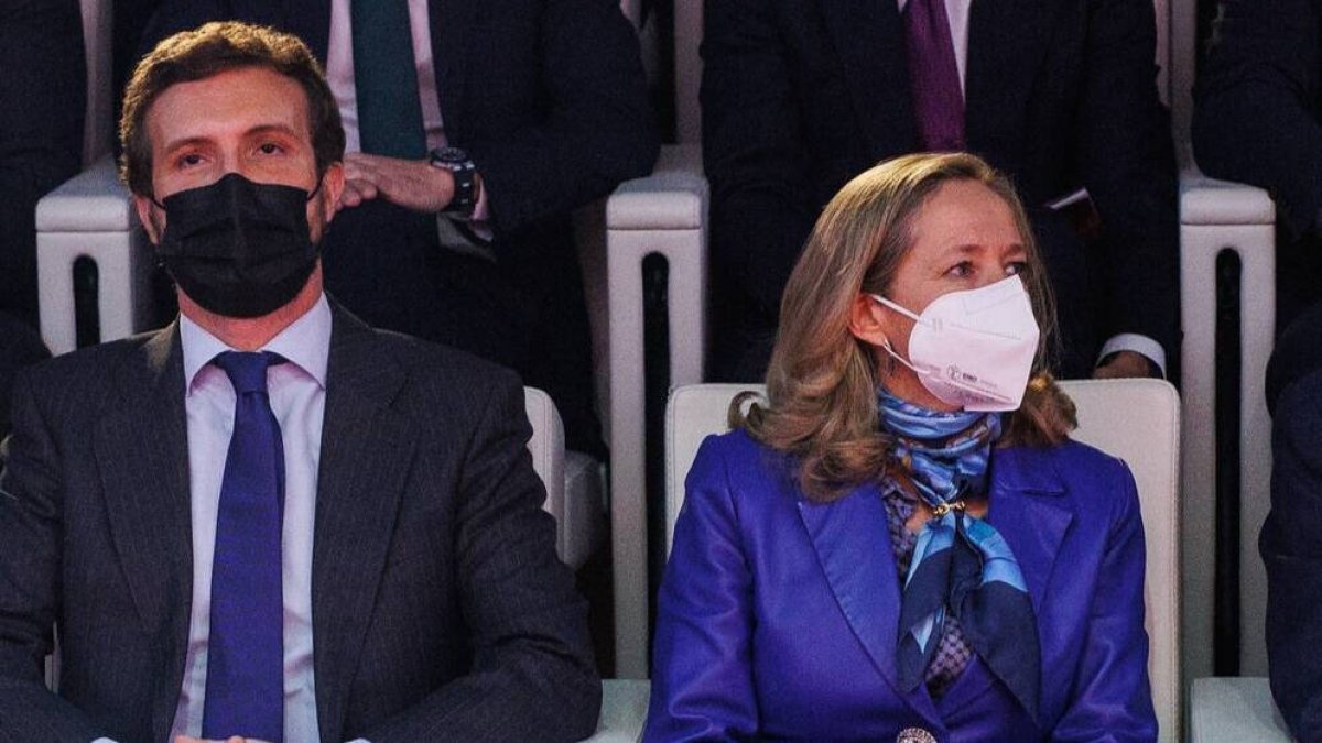 Pablo Casado y Nadia Calviño