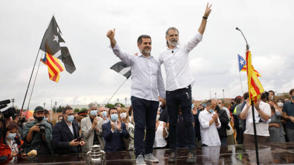 Jordi Sänchez y Jordi Cuixart / Kike Rincón / Europa Press