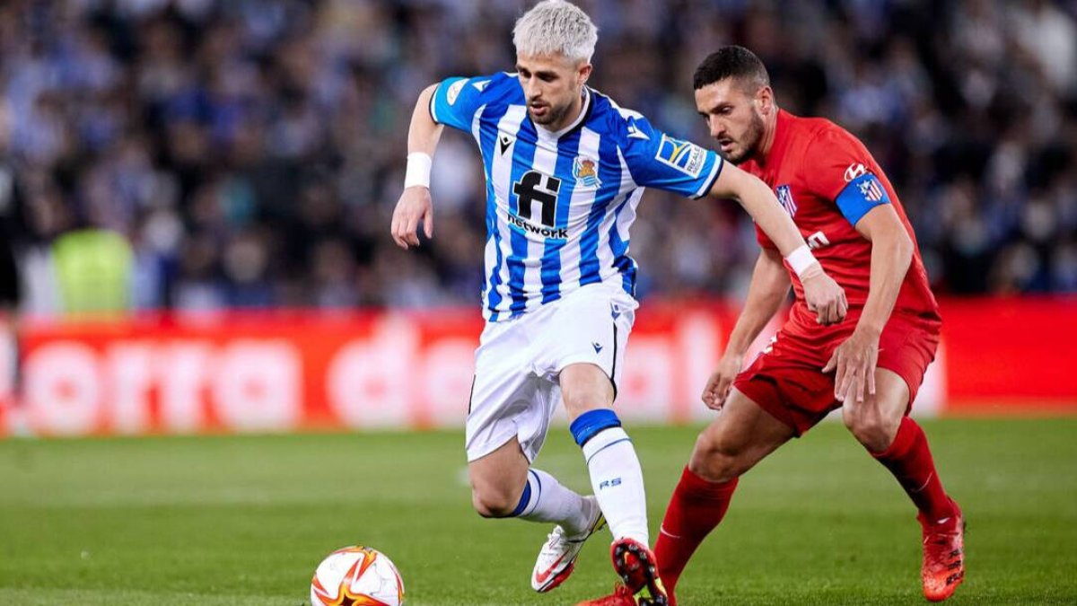 Januzaj, autor del primer gol de la Real Sociedad, ante Koke