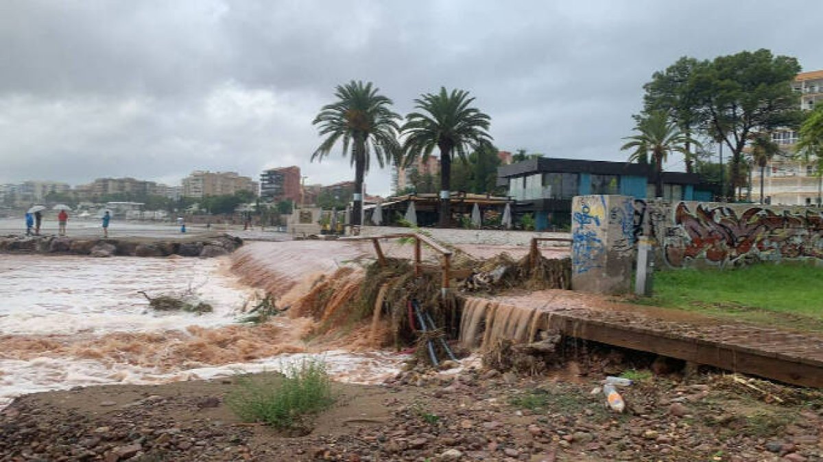 Lluvias torrenciales en Benicàssim
