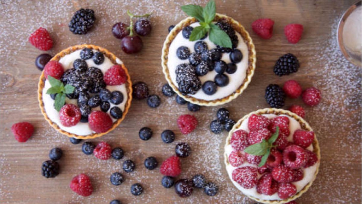 Tarta rapida de frutas silvestres