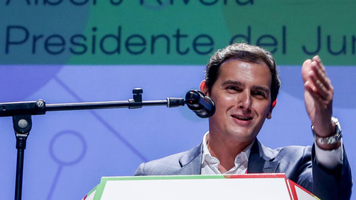 El expresidente de Ciudadanos, Albert Rivera, durante su cargo en el despacho de Abogados Martínez-Echevarría.