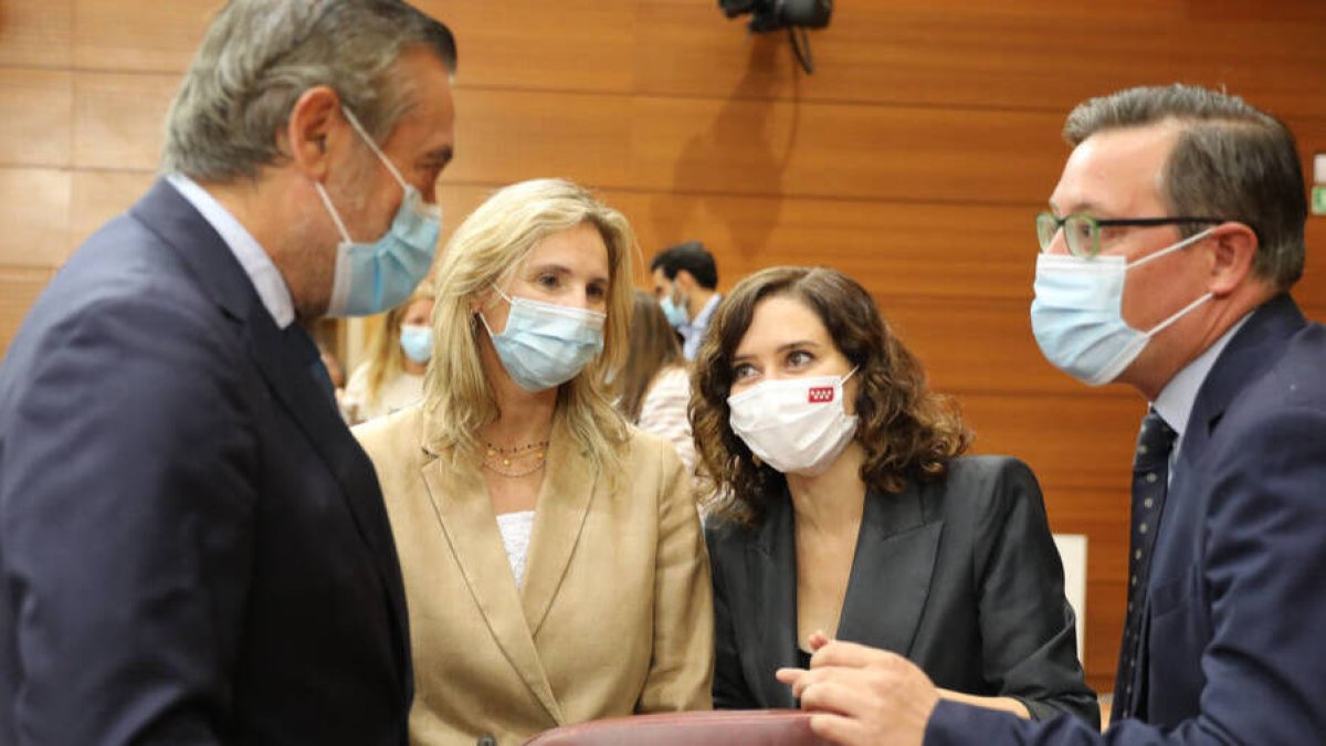 El pleno de este jueves en la Asamblea de Madrid.