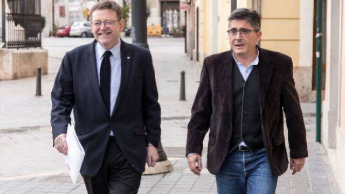 Ximo Puig junto a Alfred Boix