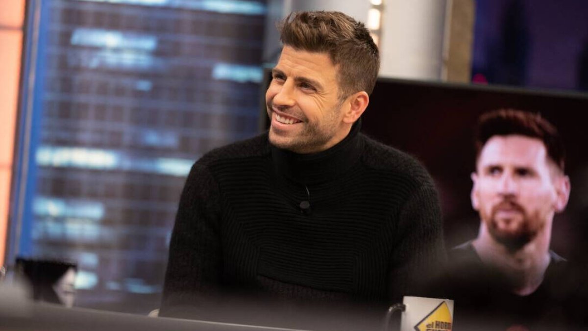 Piqué, durante un momento del programa