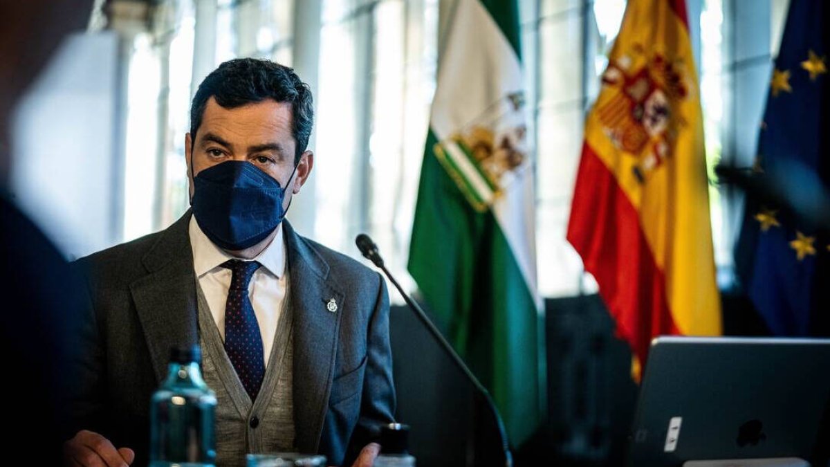 El presidente de la Junta de Andalucía, Juanma Moreno (PP).
