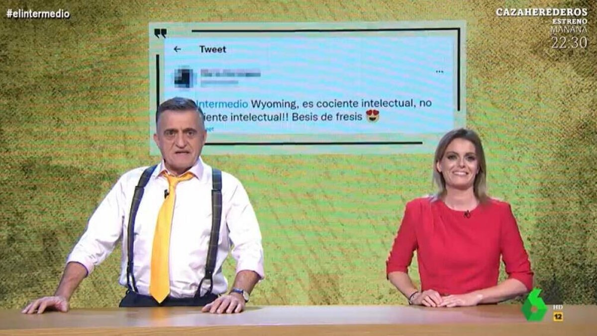 El Gran Wyoming y Andrea Ropero