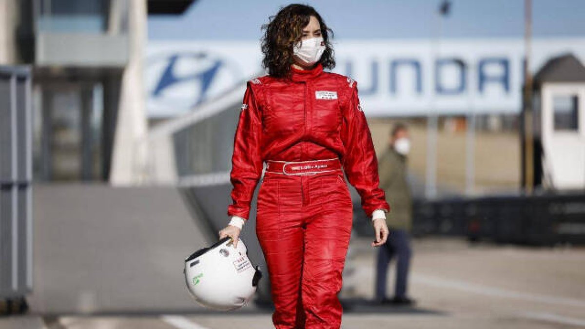 Ayuso en el circuito del Jarama