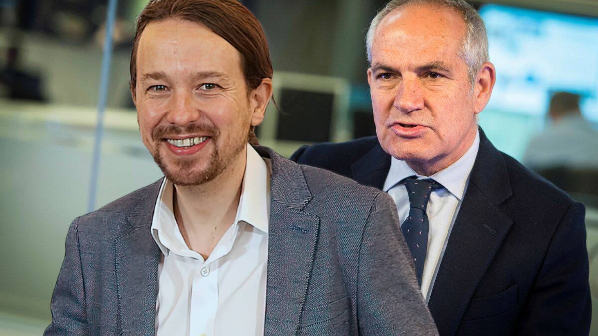 Pablo Iglesias y Antonio Caño