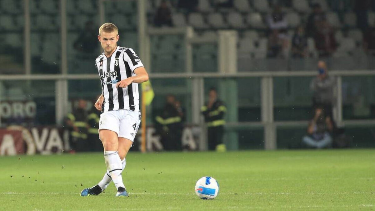 De Ligt, durante un partido con la Juventus