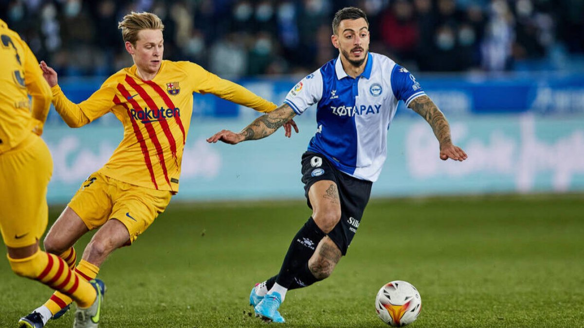 Frenkie de Jong, autor del gol del Barcelona