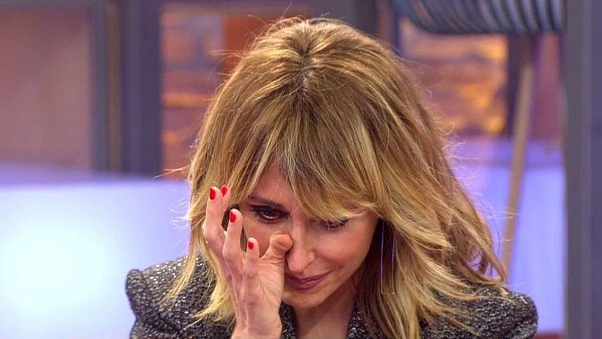 Emma García no pudo reprimir las lágrimas en
