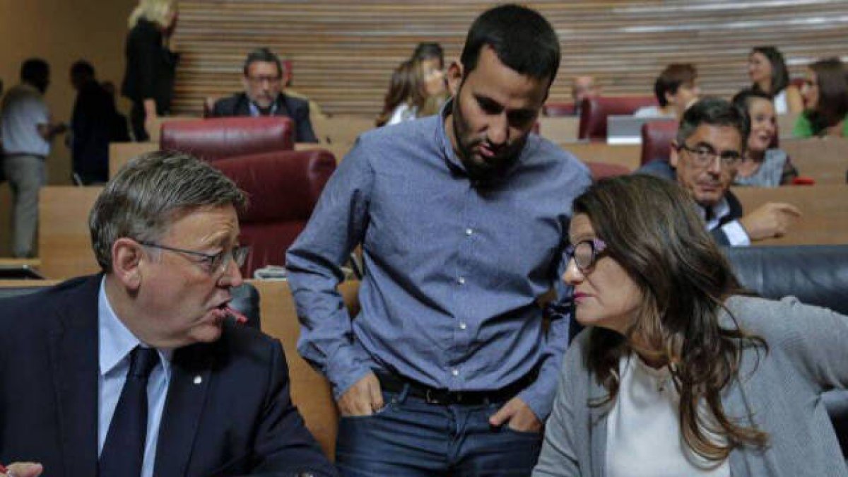 Ximo Puig, Vicent Marzà y Mónica Oltra