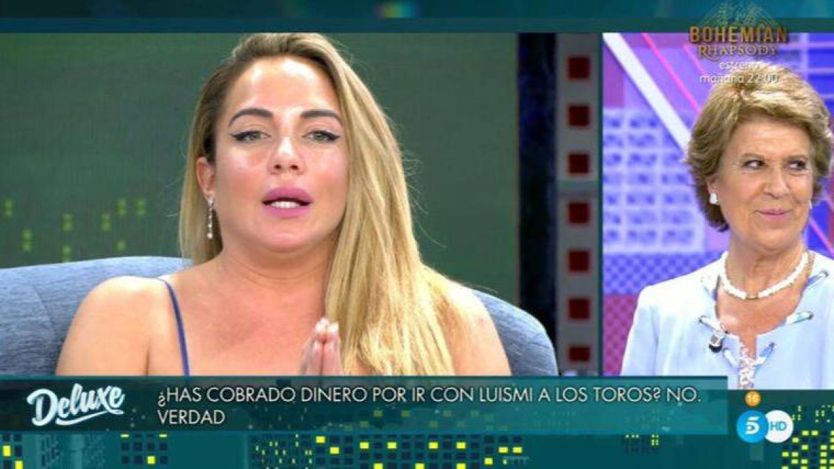 Samira, sometiéndose al polígrafo de Conchita