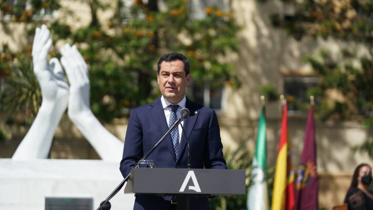 Juanma Moreno, presidente de la Junta de Andalucía.
