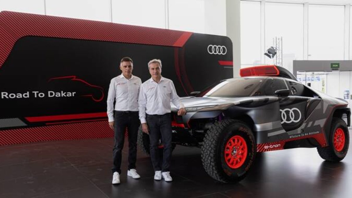 Audi presenta en Madrid el coche “eléctrico” de Carlos Sainz para ganar el Dakar