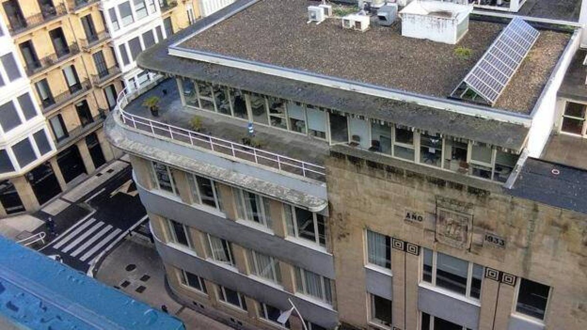 Edificio de San Sebastián donde se grabaron las imágenes