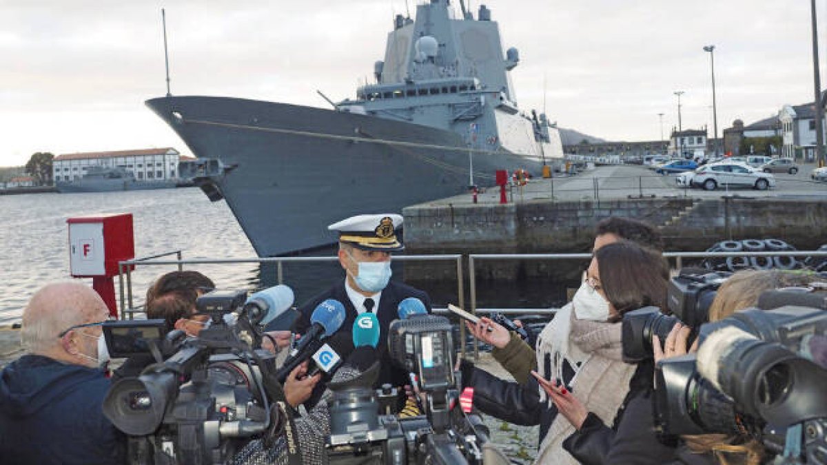 El comandante de la 31º Escuadrilla de Superficie, con base en el Arsenal Militar de Ferrol, y capitán del navío ‘Blas de Lezo’, Gonzalo Leira Neira