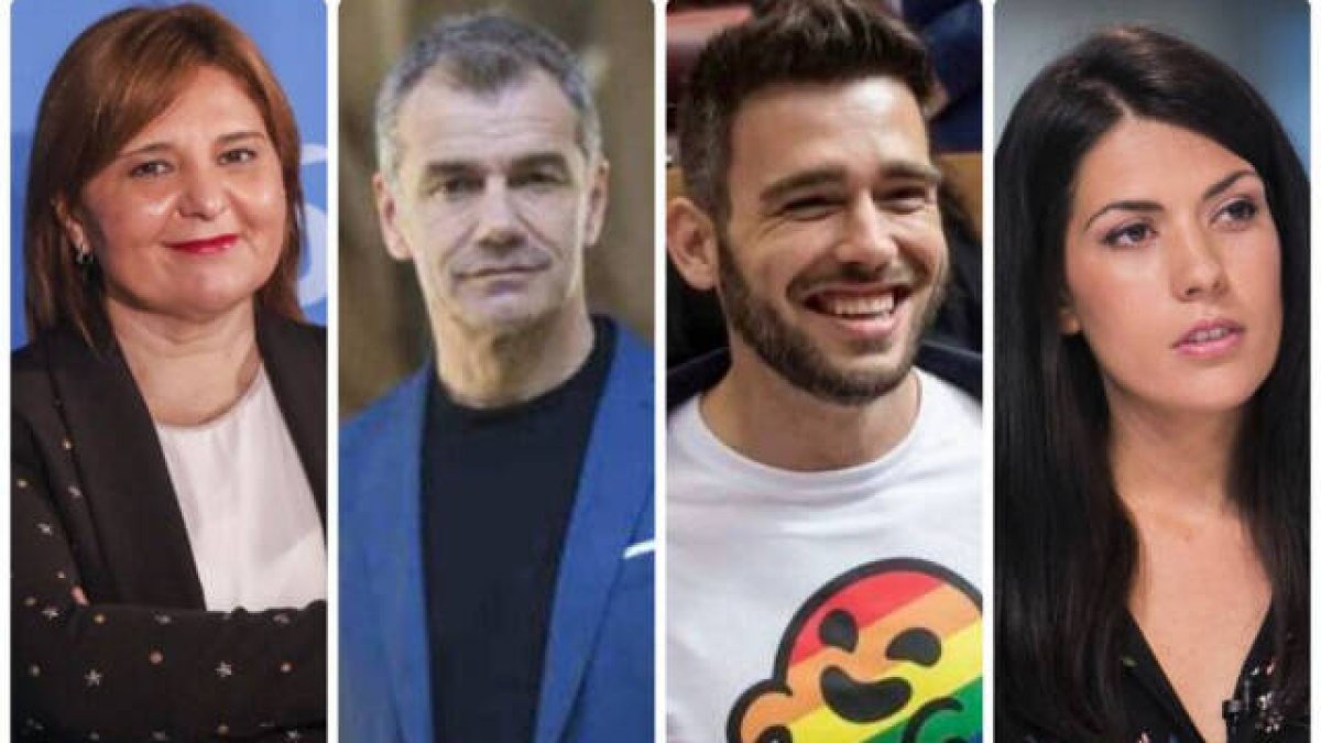 Los síndics 'caídos' en 2021: Isabel Bonig del PP, Fran Ferri de Compromís, Toni Cantó de Ciudadanos y Naiara Davó de Podemos
