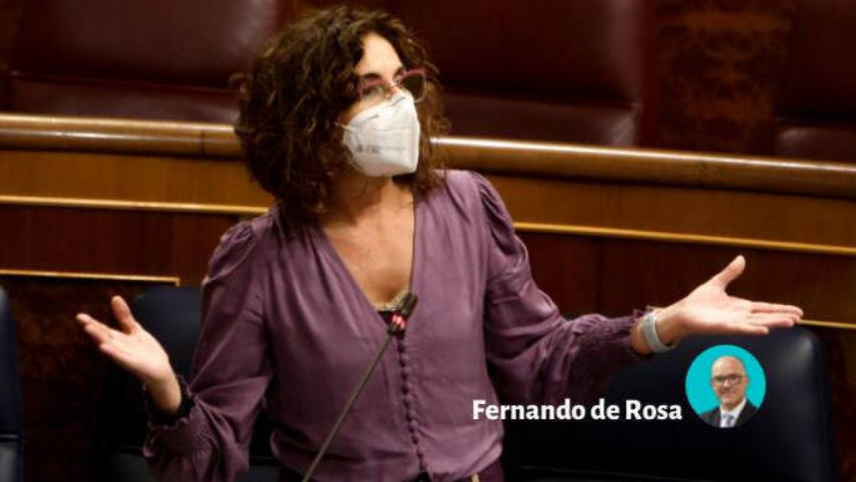 María Jesús Montero, en el Congreso
