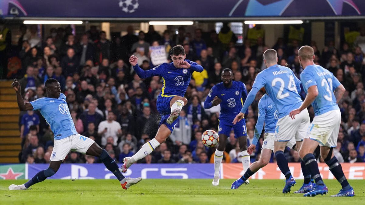 Andreas Christensen, durante un partido con el Chelsea