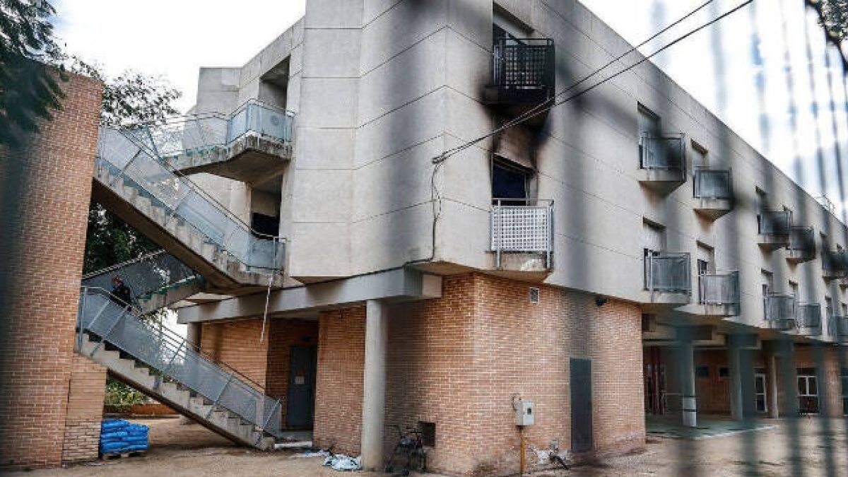Residencia de Moncada que sufrió el incendio