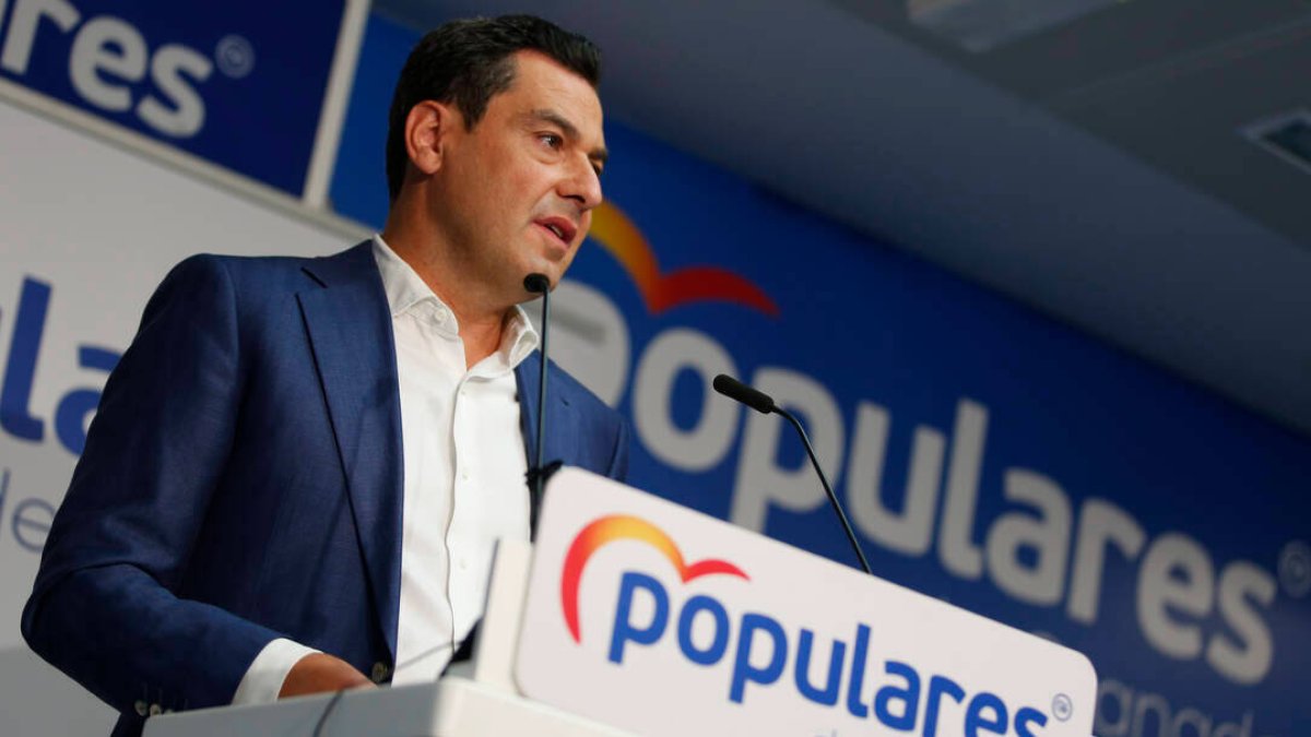 Juanma Moreno, presidente de la Junta de Andalucía y del PP-A.