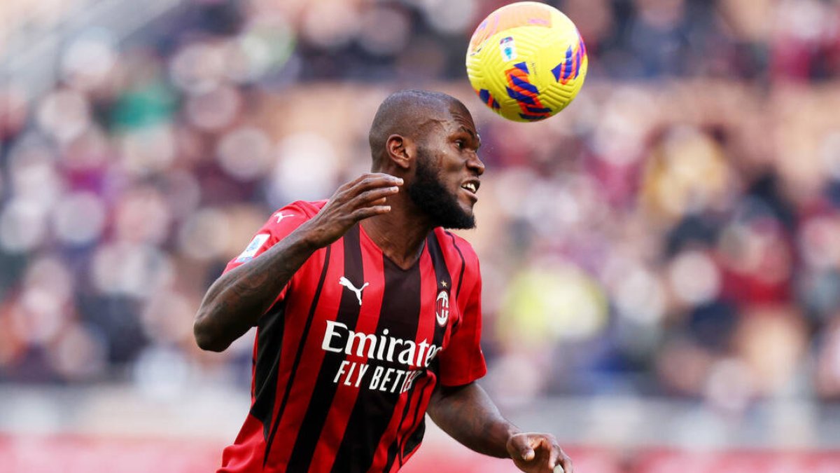 Kessié, durante un partido de esta temporada con el Milan