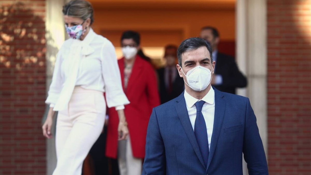 Pedro Sánchez y Yolanda Díaz