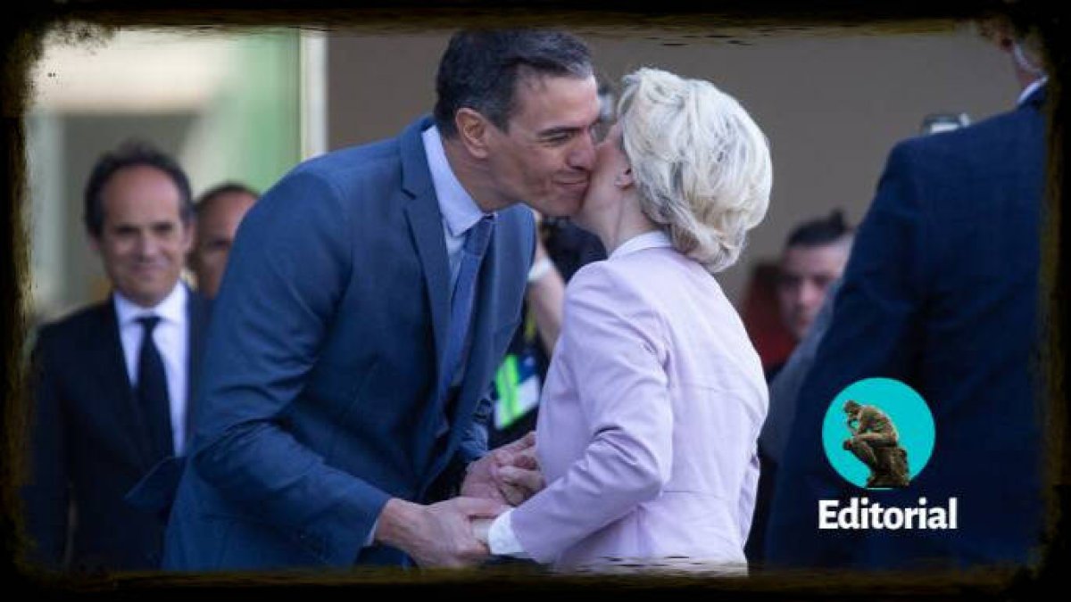 Pedro Sánchez y Úrsula Von de Leyen, en mayo