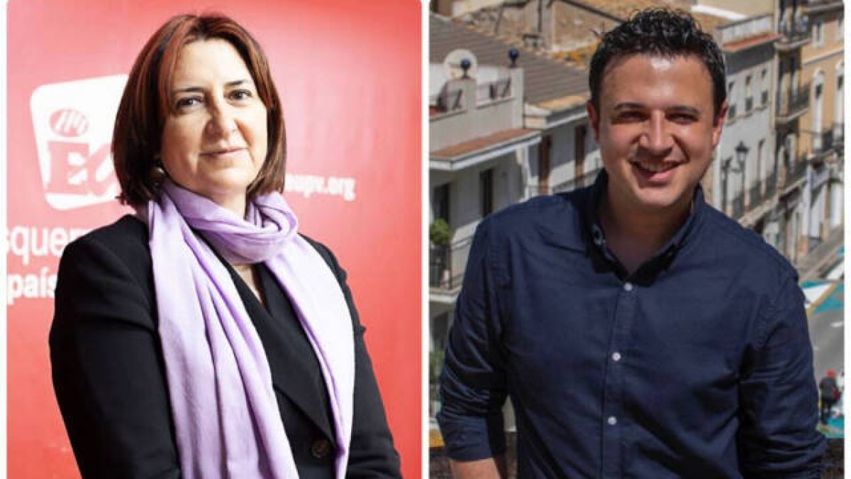 La consellera Rosa Pérez y Manu Clemente, ex teniente alcalde de Chiva y nuevo asesor