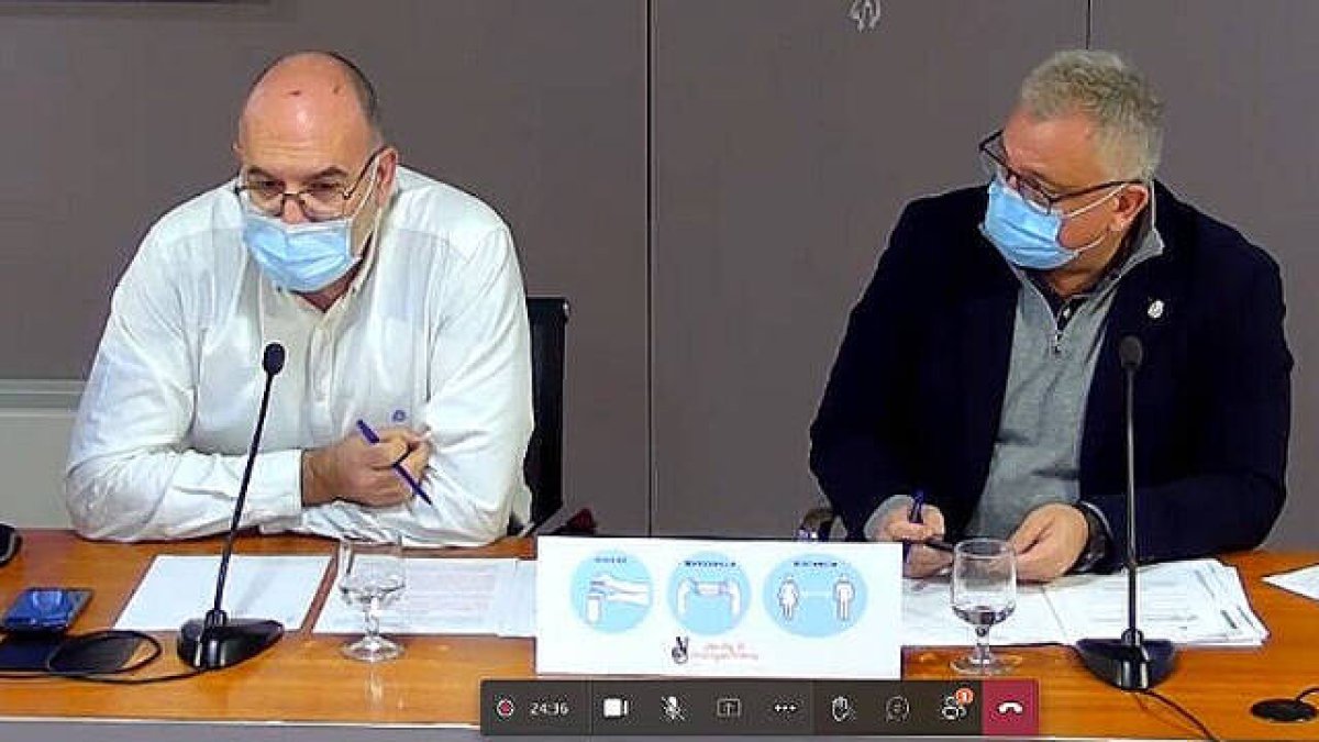 Manuel Villar y Antonio Manresa, portavoces del equipo de gobierno de Alicante