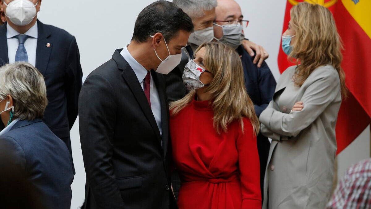 Pedro Sánchez y Yolanda Díaz