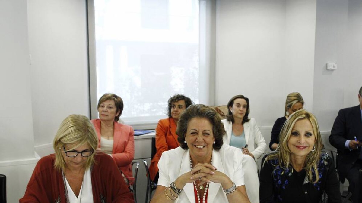 Rita Barberá en el comité ejecutivo del PP en el año 2015