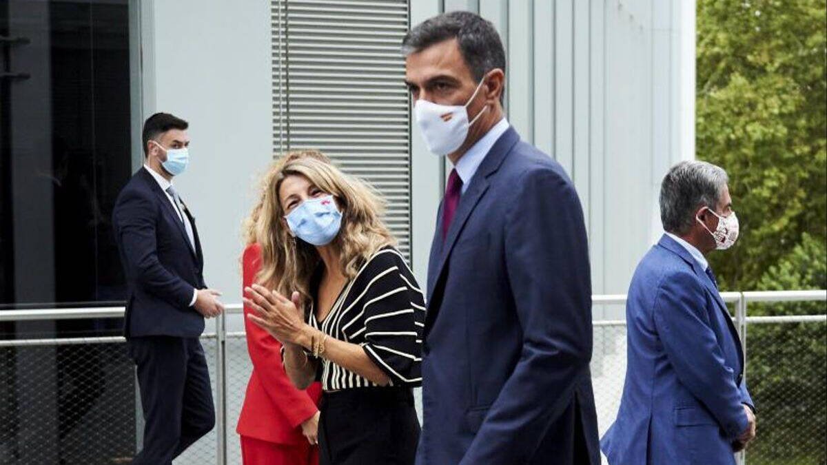 Yolanda Díaz y Pedro Sánchez