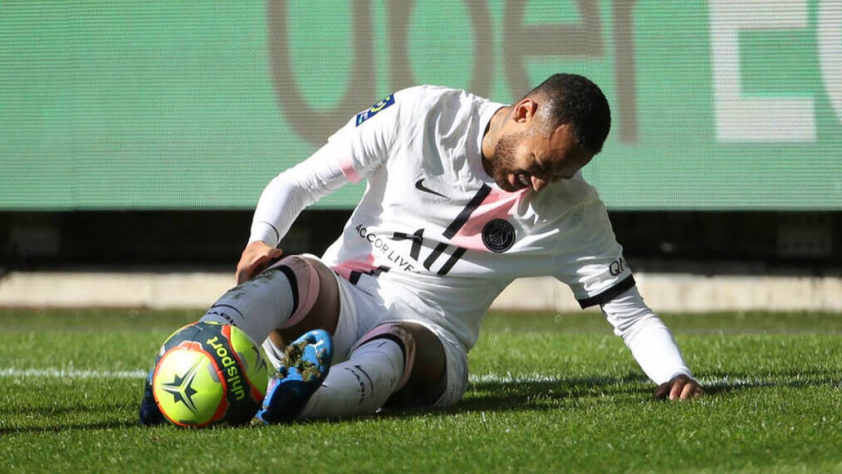 Neymar, durante un partido con el PSG