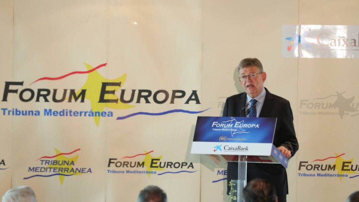 Ximo Puig en el Fórum Europa Tribuna Mediterránea