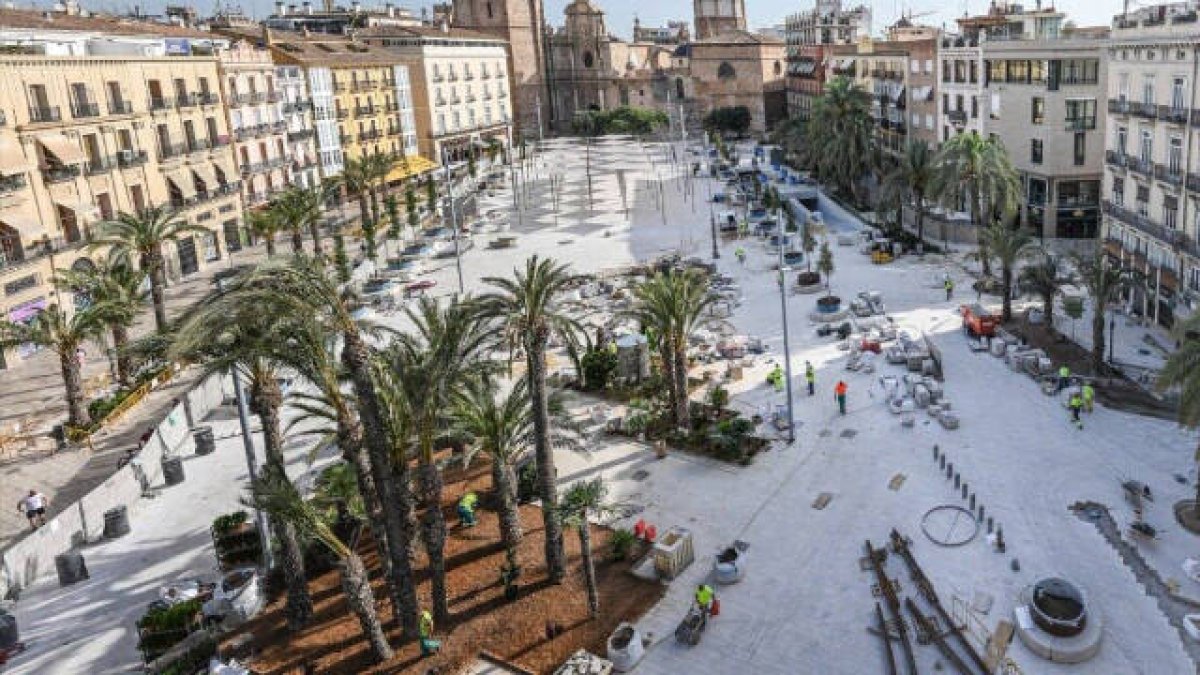 Nueva Plaza de la Reina en la imagen compartida por Ribó
