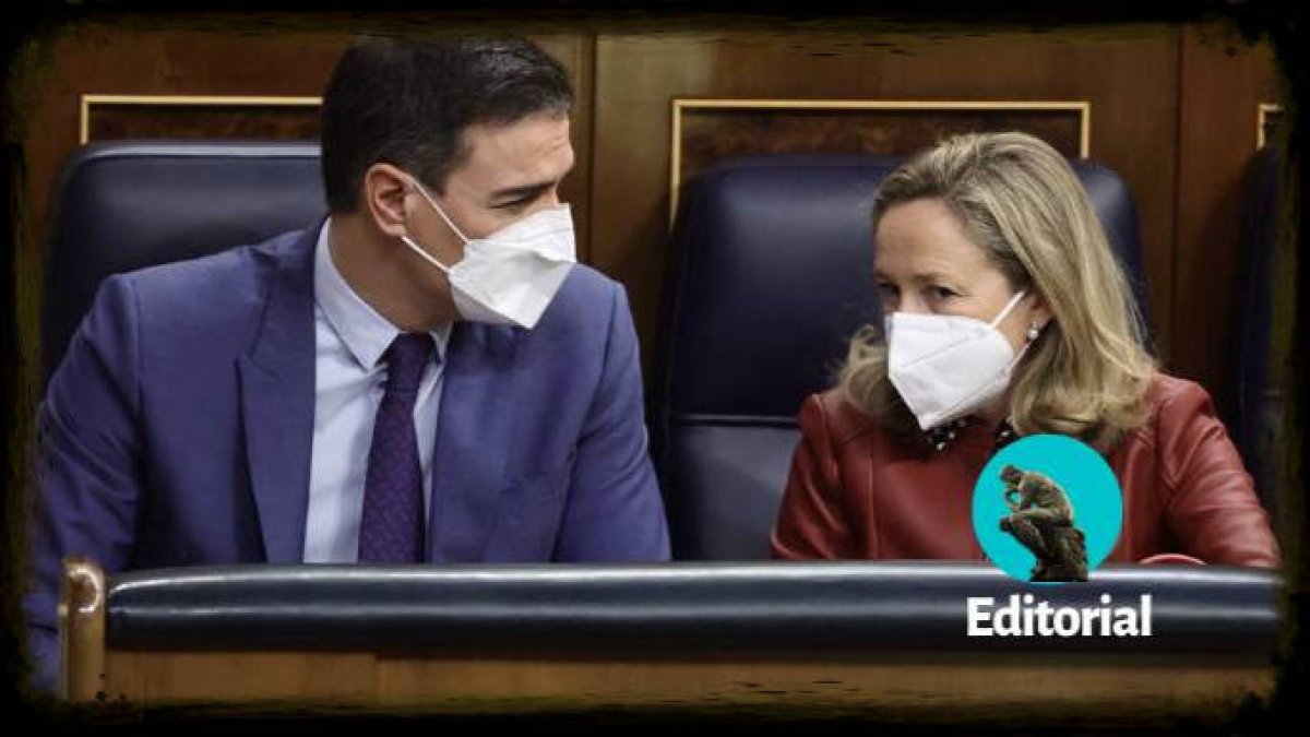 Pedro Sánchez y Nadia Calviño