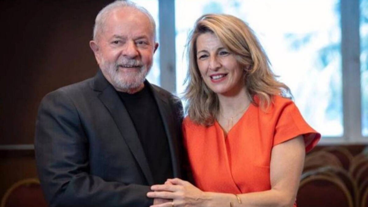 Yolanda Díaz con Lula da Silva